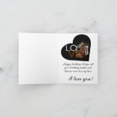 Carte joyeux cheval d'anniversaire (Intérieur)