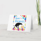 Carte Joyeux chien d'anniversaire (Dos)