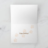 Carte Joyeux chien d'anniversaire (Intérieur)