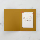 Carte Joyeux Chien D'Anniversaire En Feuilles Automnes (Intérieur)