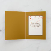 Carte Joyeux Chien D'Anniversaire En Feuilles Automnes (Intérieur)
