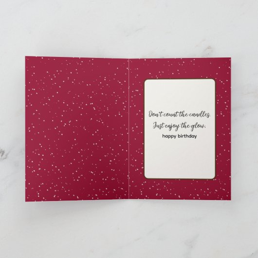 Carte Joyeux Chien D'Anniversaire En Neige (Intérieur)