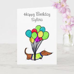 Cartes Sylvia D Anniversaire Zazzle Be