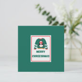 Carte Joyeux Chreeshmas Penguin (Debout devant)