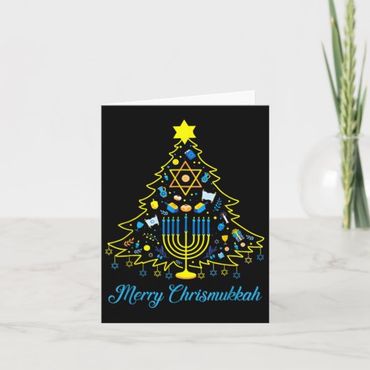 Carte Joyeux Chrismukkah Joyeux Noël Hanoukka 2 (Devant)
