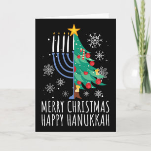 Carte Joyeux Chrismukkah Joyeux Noël Hanukkah