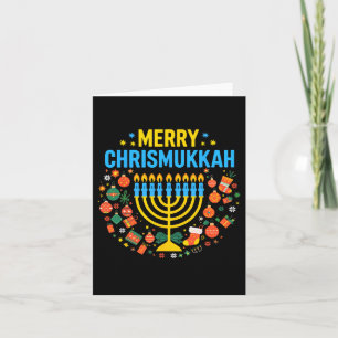 Carte Joyeux Chrismukkah Joyeux Noël Joyeux Chanukah J