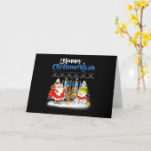 Carte Joyeux Chrismukkah Noël juif Hanoukka (Fleur jaune)