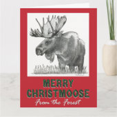 Carte Joyeux Christ Moose (Devant)