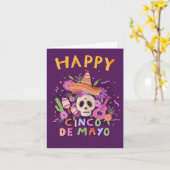 Carte Joyeux Cinco de Mayo (Fleur jaune)