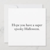 Carte Joyeux Citrouille d'Halloween (Dos)