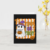 Carte Joyeux Citrouille Halloween Ghost Boy G (Fleur jaune)