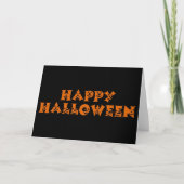 Carte Joyeux Citrouilles d'Halloween (Devant)
