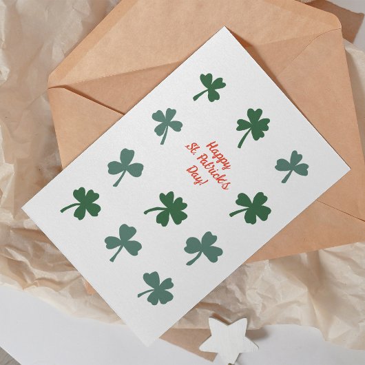 Carte Joyeux clapotis de la Saint Patrick