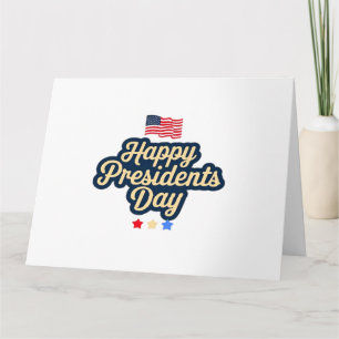 Carte Joyeux Classique de la fête des Présidents
