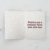 Carte Joyeux Cocktail d'anniversaire Toast (Intérieur)