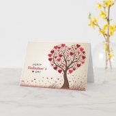 Carte Joyeux Coeurs de la Saint Valentin (Fleur jaune)