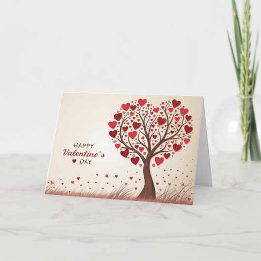 Carte Joyeux Coeurs de la Saint Valentin (Devant)
