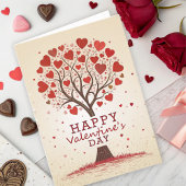Carte Joyeux Coeurs de la Saint Valentin