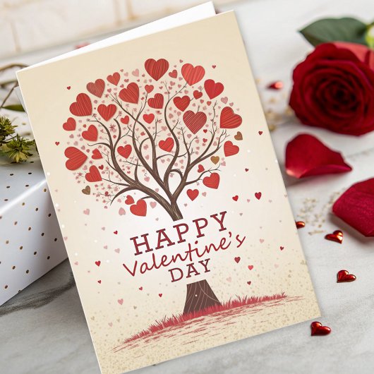 Carte Joyeux Coeurs de la Saint Valentin