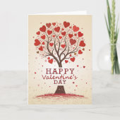 Carte Joyeux Coeurs de la Saint Valentin (Devant)