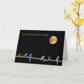Carte Joyeux congé du solstice d'hiver (Fleur jaune)
