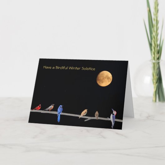 Carte Joyeux congé du solstice d'hiver (Devant)