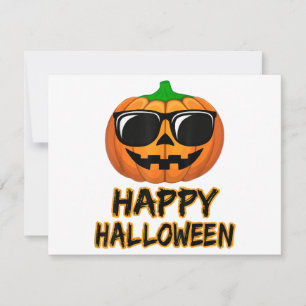 Carte Joyeux costume d'Halloween drôle Citrouille