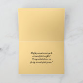 Carte Joyeux coucher de soleil tropical du 40e anniversa (Intérieur)