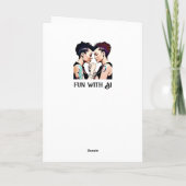 Carte Joyeux Couple lesbien Anniversaire (Dos)