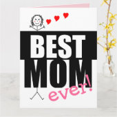 Carte Joyeux Coupons de la Fête des Mères à échanger- (Fleur jaune)