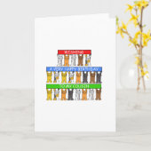 Carte Joyeux Cousin Cartoon Cats d'anniversaire (Fleur jaune)