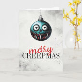 Carte Joyeux Creepmas (Fleur jaune)