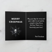 Carte Joyeux Creepmas Bonhomme de neige gothique Spooky (Intérieur)