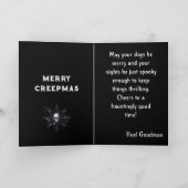 Carte Joyeux Creepmas Fantôme Ensorcelant Gothique Vinta (Intérieur)