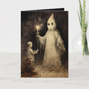 Carte Joyeux Creepmas Fantôme Gothique Vintage