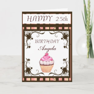 Carte Joyeux Cupcake d'anniversaire