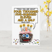 Carte Joyeux Cupcake d'anniversaire - 12 ans (Fleur jaune)