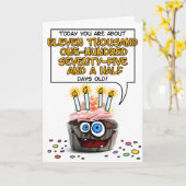 Carte Joyeux Cupcake d'anniversaire - 30 ans (Fleur jaune)