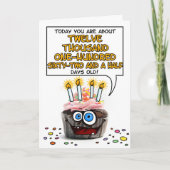 Carte Joyeux Cupcake d'anniversaire - 33 ans (Devant)