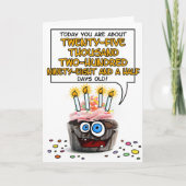 Carte Joyeux Cupcake d'anniversaire - 69 ans (Devant)