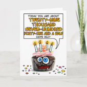 Carte Joyeux Cupcake d'anniversaire - 81 ans (Devant)