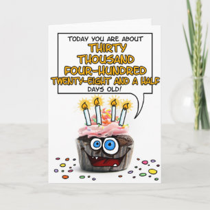 Carte Joyeux Cupcake d'anniversaire - 83 ans
