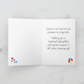 Carte Joyeux Cupcakes colorés d'anniversaire (Intérieur)