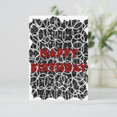 Carte Joyeux cycliste d'anniversaire (Debout devant)