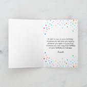 Carte Joyeux Dalmatien avec ballons Anniversaire (Intérieur)