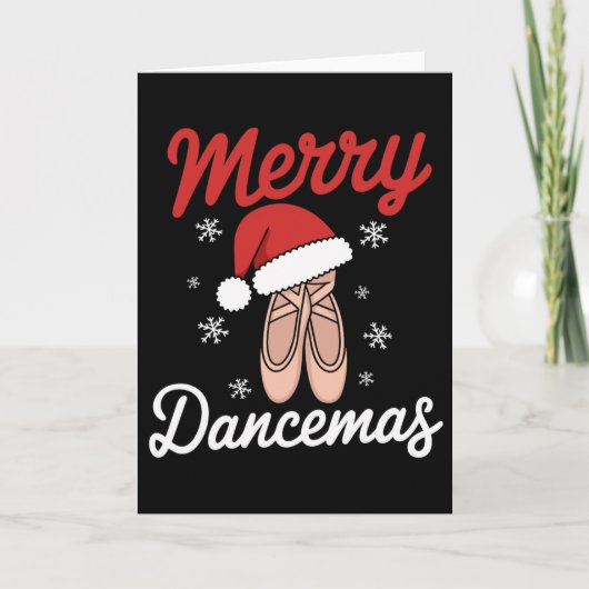 Carte Joyeux Dançemas Professeur de danse de Llet Noël D (Devant)