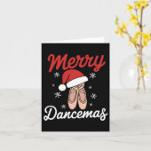 Carte Joyeux danseurs de ballet enseignant Noël Dan (Fleur jaune)