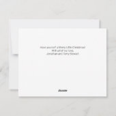 Carte Joyeux de Noël personnalisée (Dos)