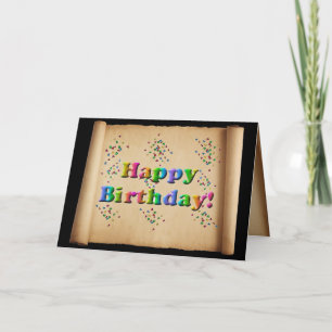 Carte Joyeux défilement d'anniversaire